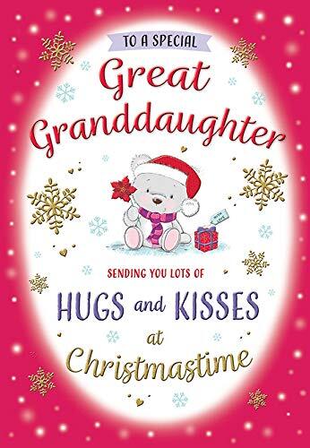 Piccadilly Greetings Leuke kerstkaart Grote kleindochter - 9 x 6 inch - Regal Publishing