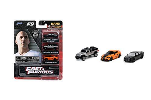 JADA JAN32481 Fast and Furious 3 Auto Set Fast & Furious Diecast Model, JADATOYS 1:87SCALE, One Size