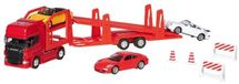 Goki Super Truck Transporteur de voitures Scania V8 1:60-64 multicolore