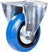 Tarsus Bokwiel 80 mm - Slijtvast rubber - Kogellager - 100 kg - Blauw
