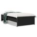 vidaXL Bedframe Bois et Métal Noir 90x190 cm