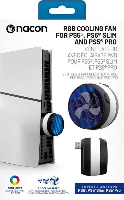 NACON PS5 RGB COOLING FAN FOR PS5 / PS5 SLIM