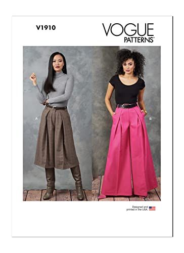 Vogue Patterns V1910Y5 Misses Rok / Broek Y5 (18-20-22-24-26)