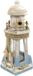 Non-branded Maritime decoration figurine Lighthouse tealight holder - Wood - 21 cm - blue/white