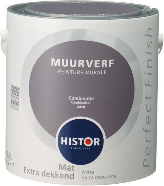 Histor Perfect Finish Muurverf Mat - 2 5 Liter - Combinatie