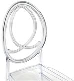 Vente-unique Set van 2 stoelen van vol polycarbonaat - Kristalkleurig - AMALINE