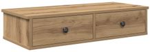 vidaXL Wandschap met lades 80x31x17 cm bewerkt hout artisanaal eiken