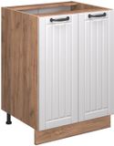 Vicco Fame-Line Keukenonderkast – 60 cm, WB Marmer Wit Landhuis