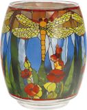 Goebel - Louis Comfort Tiffany Windlicht Libelle Glas 13cm