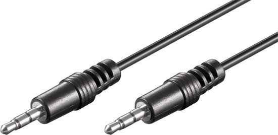 Goobay Audio-aansluitkabel AUX, 3,5 mm stereo, CU - 1,5 m - Zwart