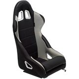 AutoStyle Sportstoel 'K5' - Zwart/Grijs - Vaste rugleuning - incl. sledes