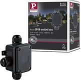 Paulmann Verbindingsbox - Verbindingsbox 3-voudig - IP68 - zwart