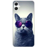 Samsung Galaxy A05 Siliconen hoesje - ontwerp chat a lunette