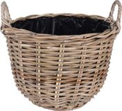 Pro Garden Opbergmand van Rotan - Bruin - Rond - 40 x 37 cm