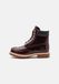 TIMBERLAND Bottes en cuir marron chocolat / bordeaux
