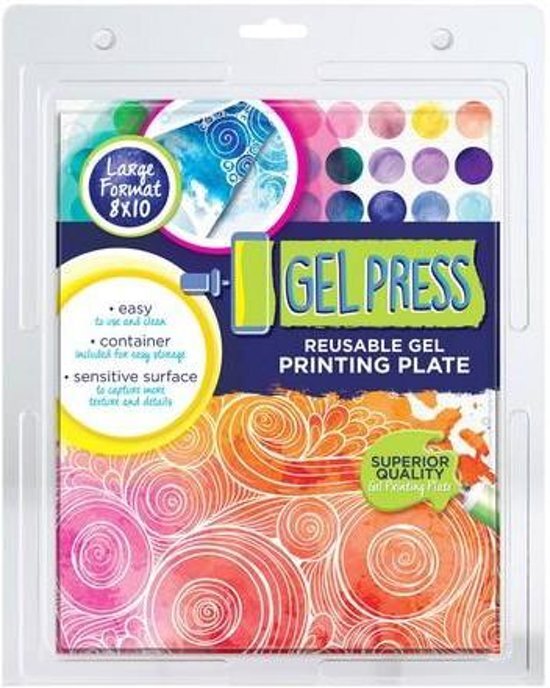 Gel Press Printing Plaat Rechthoek 20x25cm voor het Monoprinten van Kaarten en Scrapbook lay-outs