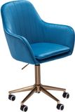 AMSTYLE Directiestoel Basismechanisme Vaste armleuning In hoogte verstelbare zitting Bruin 120 kg 670 x 670 x 1,365 mm