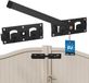 KOTARBAU® Poortgrendel, Deurgrendel, Overslaggrendel Voor Dubbele Poort, Gepoedercoat Staal, 43 cm, Zwart, voor Tuinpoort, Schuifvergrendeling, Universeel