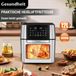 Airfryer Friteuse électrique sans huile, 12 litres - 1800 W - Commande tactile LED - Fenêtre de visualisation - Acier inoxydable - Convient aux familles