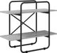 vidaXL Boekenplank 2-laags 80 x 35 x 70 cm Grijs Sonoma