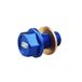 SCAR Magnetische olieaftapplug, compatibel met YAMAHA YZ YZX YZF WRF YZFX YFZR 125 250 450 03-23 - blauw