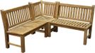 AVH-Collectie Country 3-piece teak corner sofa