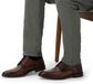 Manfield Heren Bruine Leren Veterschoenen Maat 44