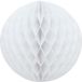 Merkloos Papieren kerstballen - wit - 10 cm - kerstversiering voor kerstboom