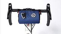 ULAC COURSIER 2,7 L Neo Porter Bike Feed Bag voor stuur, met oogje aan de voorkant voor verlichting en zonnebril en een schouderriem voor gemakkelijk transport (marineoranje)