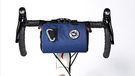 ULAC COURSIER 2,7 L Neo Porter Bike Feed Bag voor stuur, met oogje aan de voorkant voor verlichting en zonnebril en een schouderriem voor gemakkelijk transport (marineoranje)