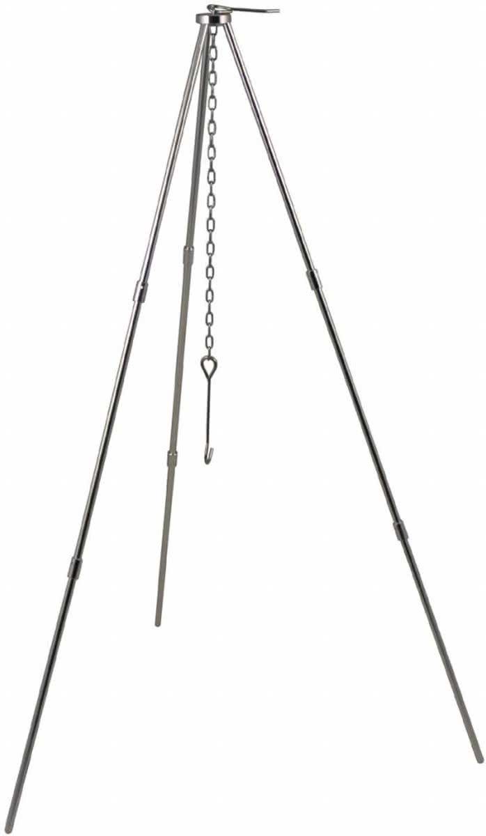 Fox Outdoor Drie-poot voor kookketel compact - met ketting en haken