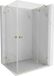 Mexen Lunar Duo porte de douche battante droite 120 x 100 cm, transparent, or