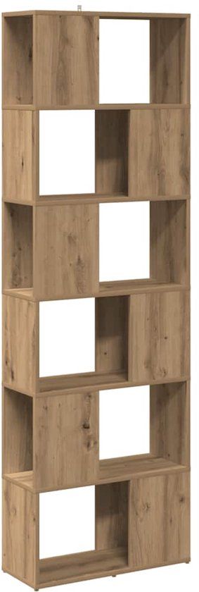 vidaXL Boekenkast/kamerscherm - 60x24x186 cm - Artisanaal Eikenkleur