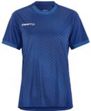 Craft dames-T-shirt Evolve 2.0 Graphic Jersey W C17390 XXL Katoen Ronde hals Korte mouw Regular Fit Casual Club Cobolt