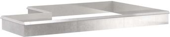 vidaXL Slakkenhekken 16 st 100 x 3,5 x 25 cm Roestvrij staal Zilver