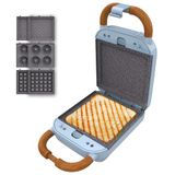Cecotec Rock'Ntoast Retro One Blauw Sandwichmaker