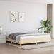Maison Exclusive - Cadre de lit sans matelas crème 200x200 cm tissu