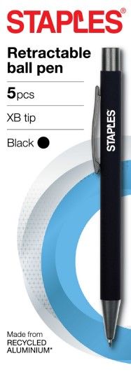 Staples Primesoft XB Ballpoint Pen - Black