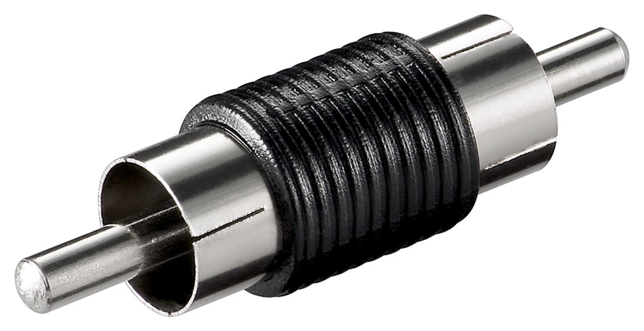 Goobay RCA Adapter - Male naar Male - Zwart