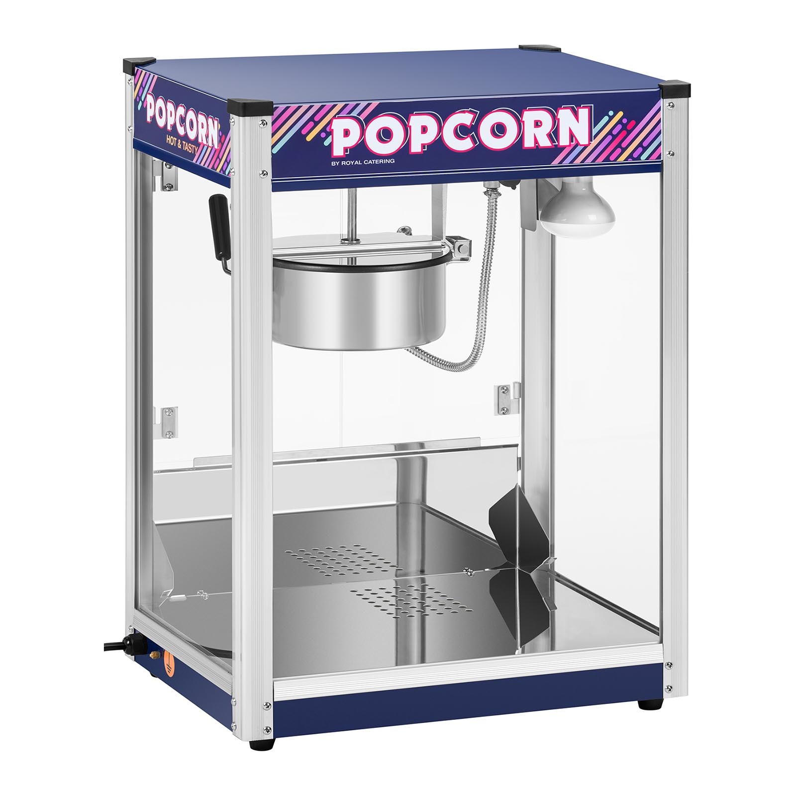 Royal Catering Popcornmachine blauw - 8 ons