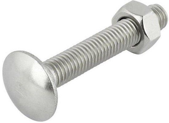 Deltafix Slotbout m8x60mm rvs