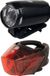 MARWI Union Fietsverlichting Set USB – UN200 + UN210 – Oplaadbaar LED Voor- en Achterlicht – StVZO Goedgekeurd – 25 LUX – Incl. Kabel