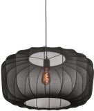 Anne Lighting Sable Hanglamp Zwart Linnen Metaal Ø 60cm E27