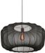 Anne Lighting Sable Hanglamp Zwart Linnen Metaal Ø 60cm E27