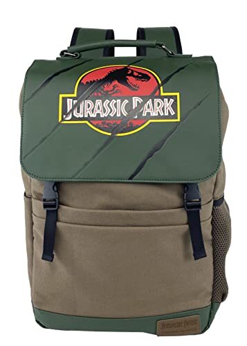 CYP Brands Jurassic World-rugzak, casual, 30e verjaardag, bruin, uniseks, tassen, rugzak, officieel product (CyP Brands)