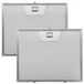 Merkloos Metalen Afzuigkapfilters, 2 Stuks, Universeel
