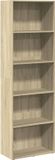 vidaXL Boekenkast 60x30x189 cm bewerkt hout sonoma eikenkleurig
