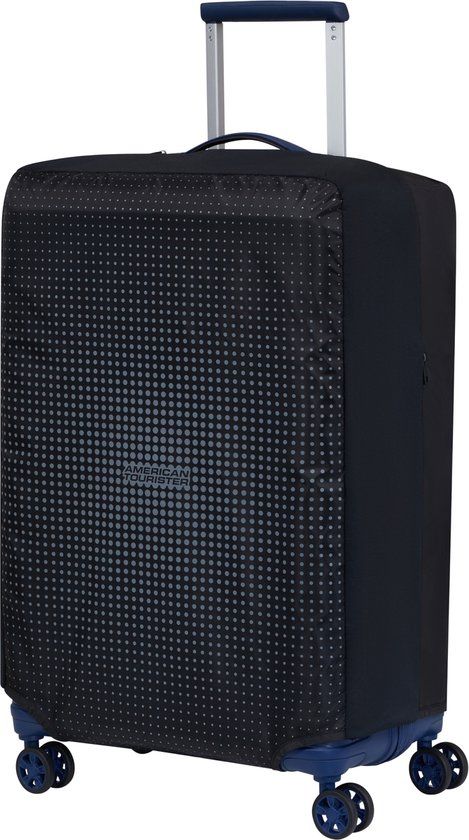 American Tourister kofferhoes - Maat Medium 45 x 62 x 30 cm Black grey