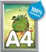 ISCA Nederland B.V. Cadre à clipser 25 mm A4 étanche Aluminium Argent