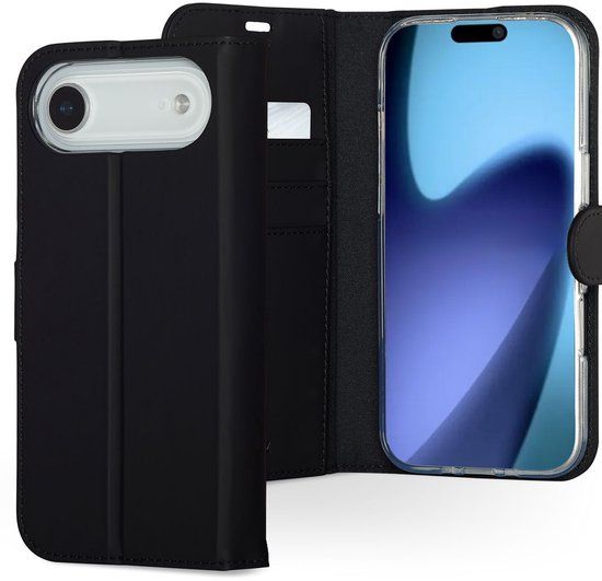 Accezz Hoesje - Geschikt voor Apple iPhone Air - Wallet Softcase Bookcase - Zwart